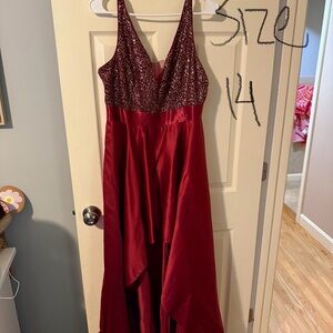 Elegant Red Evening Gown